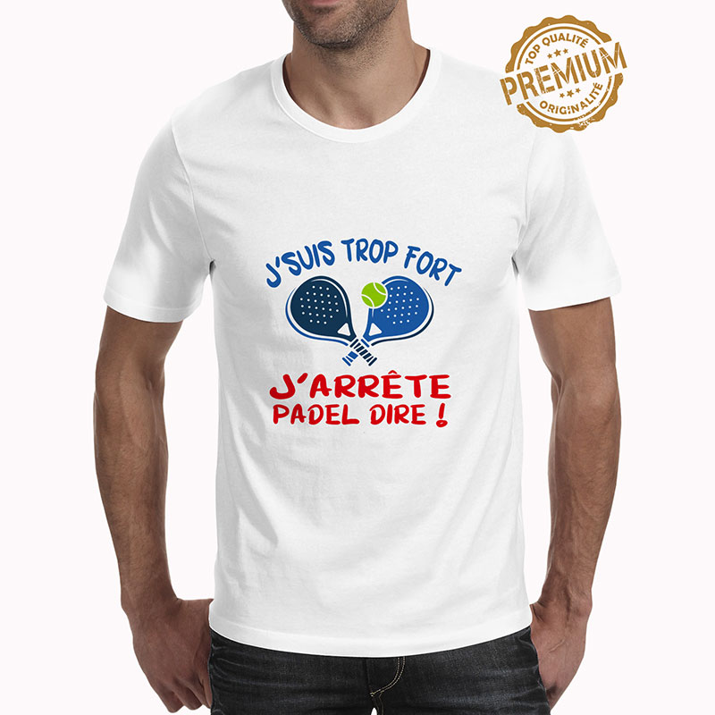 Teeshirt Homme personnalisé Padel